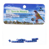 Anilhas Fechadas 3.5 Mm Trinca Ferro - 20 Un - Azul Escuro