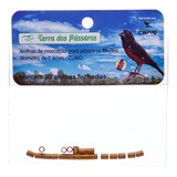 Anilhas Fechadas P/ Marcação 2.6 Mm Curió - 20 Un - Dourado