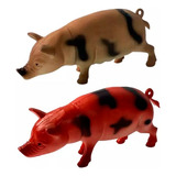 Animais Da Fazenda Porco Leitao De Borracha 12 Cm Raro