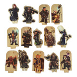Anões Miniatura 2d Pvc Rpg Dnd Wargames Kit 14 Tokens