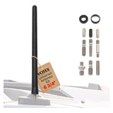 Antena Curta De Borracha Votex Black 17cm Universal Car