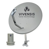 Antena Digital Parabólica Vivensis 60cm Ku + Lnbf Simples