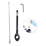 Antena Retrátil Corta Pipa Cerol 6 Estagio Inox Moto Guidão