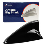 Antena Teto Big Shark Tubarão Permak Preto Prata Branco