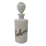Antiga Garrafa Opalina Branca Colônia Vintage
