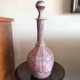 Antiga Rara Garrafa Vitoriana Inglesa Opalina Davidson Glass