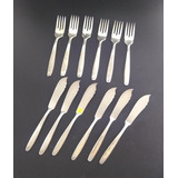 Antigo 12 Talheres Para Peixe Prata Meridional 4124 Rrdeco