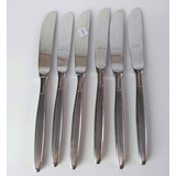 Antigo 6 Talher Facas Em Prata Inox Meridional 14754 Rrdeco