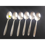 Antigo Cj 6 Colheres De Mesa Prata Meridional 4123 Rrdeco