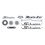 Antigo Grafismo Adesivo Bicicleta Schwinn Manta Ray 