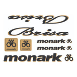 Antigo Grafismo Adesivos Bicicleta Monark Brisa Aro 20 Preto