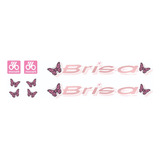 Antigo Grafismo Adesivos Bicicleta Monark Brisa Aro 20 Rosa