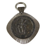 Antigo Medalhao Anjo Da Guarda Para Berco Metal 11372 Rrdeco