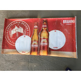 Antigo Poster Plástico Placa Banner Cerveja Brahma Chopp