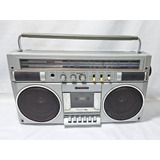 Antigo Radio Sanyo Anos 80 Boombox Fm Toca Fitas