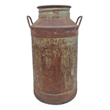 Antigo Tarro De Leite 50 L / Latão / Galão Em Ferro - 10