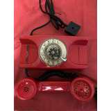Antigo Telefone De Teclas Vermelho 