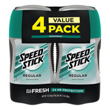 Antitranspirante Bastão Speed Stick Desodorante Regular Pacote De 4 U