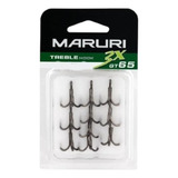 Anzol Garateia 3x Treble Hook Gt65 Nº01 Com 10 Peças Maruri