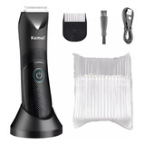 Aparador De Pelo P/ Corpo E Rosto Kemei Km-1838 Usb Lavável