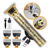 Aparador De Pelo Vintage Profissional Dourado 110v/220v - Souza Center