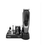 Aparador De Pelos Philco 8 Acessórios Pape01 Bivolt Cor Preto E Cinza 110v/220v