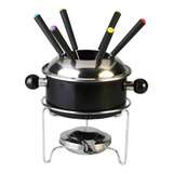 Aparelho De Fondue 10 Pçs De Aço Kit Inox Jantar Romantico