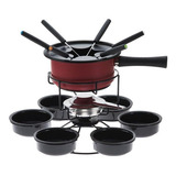 Aparelho De Fondue 15 Peças Giratório Vermelho Aspen Forma