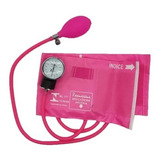Aparelho De Pressão Manual Esfigmomanômetro Premium - Rosa