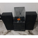 Aparelho De Som Toca Disco Sony + 2 Caixas Originais
