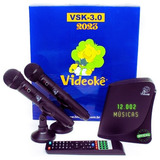 Aparelho Karaokê Videokê Vsk3.0 C/12.002 Músicas Na Mémoria