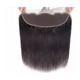 Aplique Cabelo Humano 45cm Closure Frontal Liso 13x4