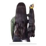 Aplique Cabelo Humano Natural 70 Cm 100 G Tecido Em Tela 90g