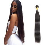 Aplique Cabelo Liso Com Natural Humano Brasileiro 100g 50cm