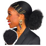Aplique Coque Afro Puff Elástico Grampo Fácil De Vestir Top