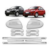 Aplique Cromado Maçaneta Retrovisor Friso Slim 2009 Fiesta