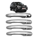 Aplique Cromado Para Maçaneta Tucson 2005-2014 Kit 4pçs Abs