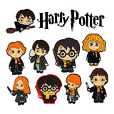 Aplique Emborrachado Harry Potter 10 Unidades P/artesanatos