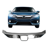 Aplique Friso Cromado Grade Dianteira Compativel Civic 17/19
