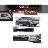 Aplique Kit Parachoque Cromado Volkswagen Virtus 2018 - 2022