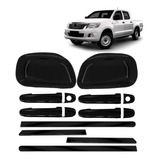 Aplique Maçaneta Retro Friso Largo Black Piano Hilux 2015