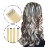 Aplique Mecha De Cabelo Loira 10 Unidades Tic Tac 