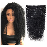 Aplique Tic Tac Cabelo Cacheado Bio Fibra 60cm 200gr 7 Peças
