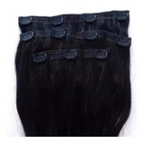 Aplique Tic Tac Cabelo Humano Liso 60cm 100grs 3 Telas