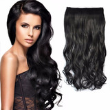 Aplique Tic Tac Cabelo Ondulado Humano 50cm 70 Gramas 1 Tela