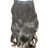 Aplique Tic Tac De Cabelo Humano Natural 60/65cm 100 Gramas