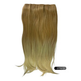 Aplique Tic Tac De Cabelo Orgânico Premium X Class 60cm 180g Cor 27t613 Loiro Mel/loiro Claríssimo