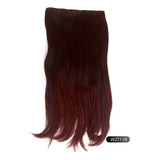 Aplique Tic Tac De Cabelo Orgânico Premium X Class 60cm 180g Cor 2t118 Castanho/cereja