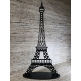 Aplique Torre Eiffel Festa Paris Decoração Em Mdf Enfeite Cor Preto