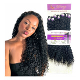 Aplique Weng Cabelo Bio Orgânico Cacheado 70cm Telado